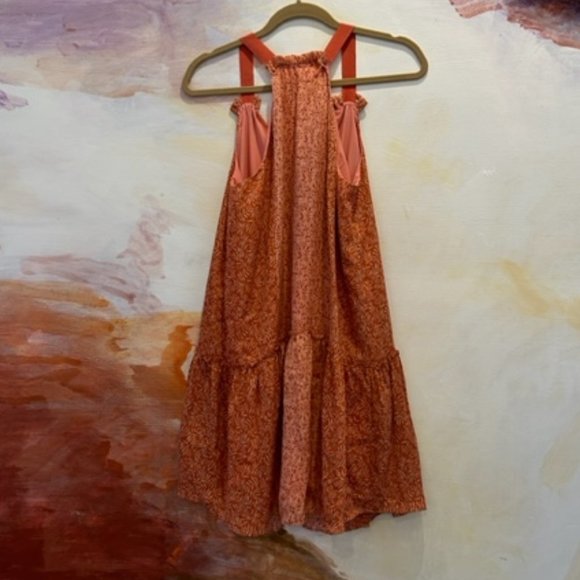 Joie razorback, orange floral dress - Picture 2 of 3